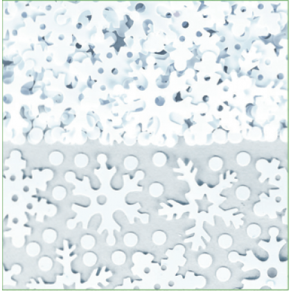 2 1/2 oz. Sparkly Snow Mix Confetti Foil