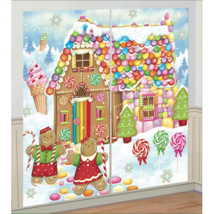 65" x 33 1/2" Sweet Holiday Scene Setters® Add-Ons - Plastic