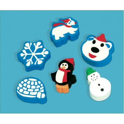 1 1/2" Winter Fun Eraser