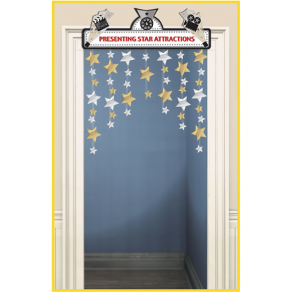 48" x 36" Lights! Camera! Action! Door Decoration - Foil & Cardboard
