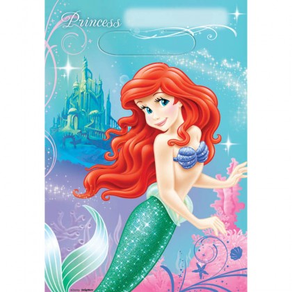 ©Disney Ariel Folded Loot Bags - Plastic