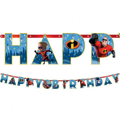 Disney Incredibles 2 Letter Banner