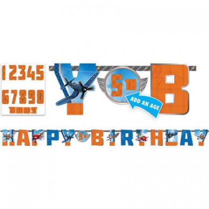 ©Disney Planes Dusty & Friends Jumbo Add-An-Age Letter Banner - Printed Paper