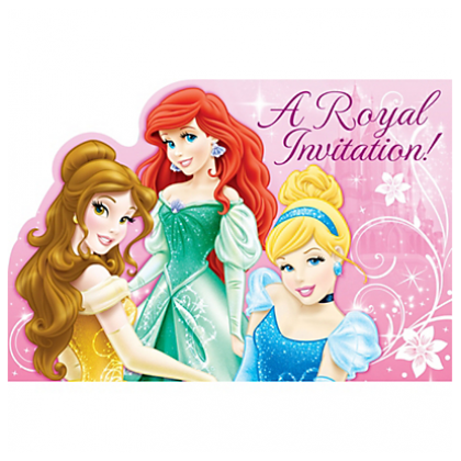 ©Disney Sparkle Princess Postcard Invitations