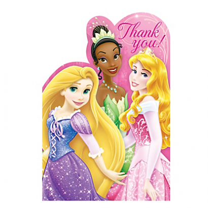 ©Disney Sparkle Princess Postcard Thank You Cards