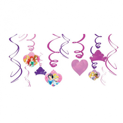©Disney Sparkle Princess Foil Swirl Value Pack Decorations