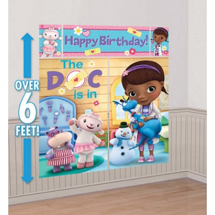 ©Disney Doc McStuffins Scene Setters® Room Decorating Kit - Plastic