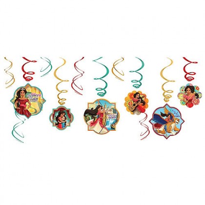Disney Elena of Avalor Value Pack Foil Swirl Decorations