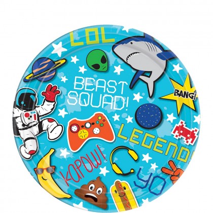 Epic Party Round Plates, 7"