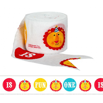 Fisher Price™ 1st Birthday Circus Crepe Streamer