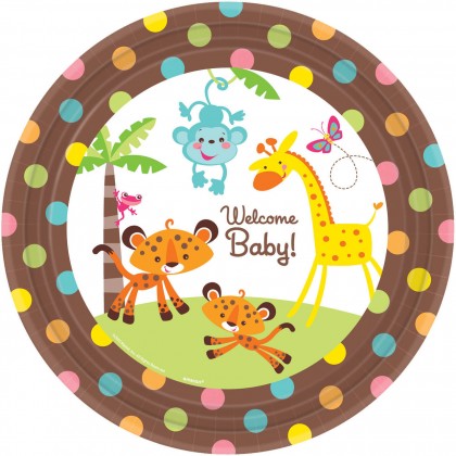 Fisher-Price™ Baby Round Plates, 10 1/2"