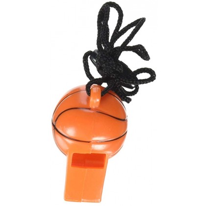 2 1/4" x 1 1/4" Basketball Whistle Favors