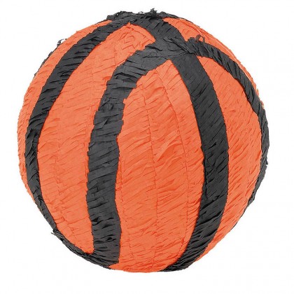 10 1/2"H x 10 1/2"W x 10 1/2"D Basketball Fan Conventional Piñata