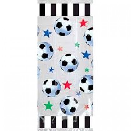 11 1/2"H x 5"W x 3 1/4"D Championship Soccer Cello Party Bags