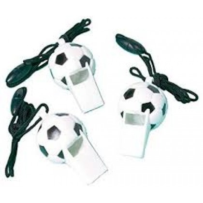 2 1/4" x 1 1/4" Soccer Whistle Favors