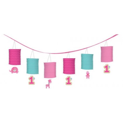 "One" Wild Girl Lantern Garland - Paper