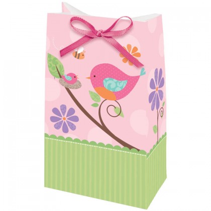 Tweet Baby Favor Bags w/Ribbon