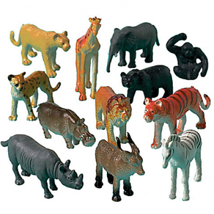 2" Jungle Animal Favors