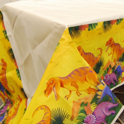 Prehistoric Party Plastic Table Cover