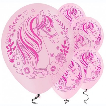 Magical Unicorn Printed Latex Balloons