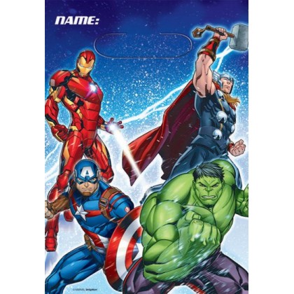 Marvel Epic Avengers Folded Loot Bags - Plastic