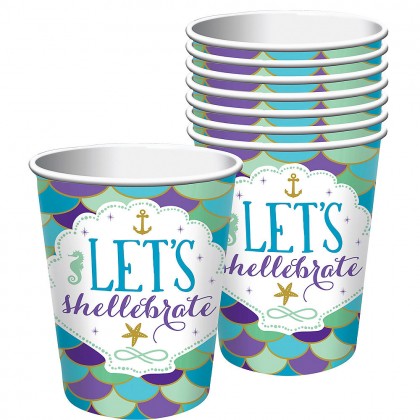 Mermaid Wishes Cups, 9 oz.
