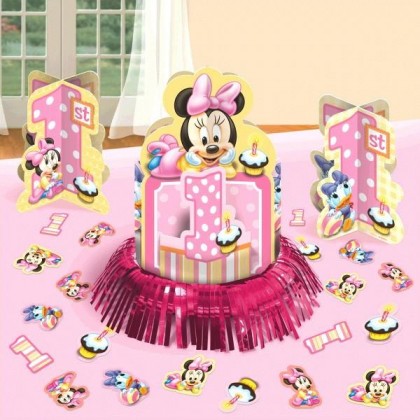 ©Disney Minnies 1st Birthday Value Table Decorating Kit
