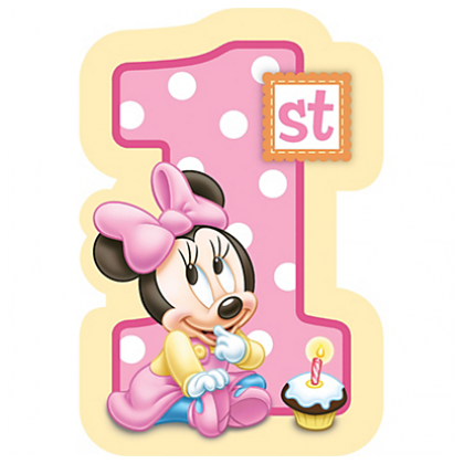 ©Disney Minnie’s 1st Birthday Invitations
