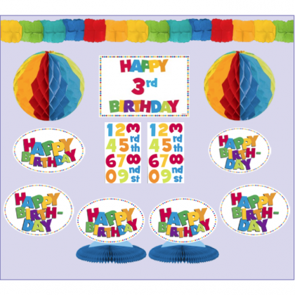 Happy Birthday Boy Add-An-Age Decorating Kit