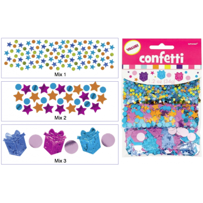 1.2 oz. Happy Birthday Girl Value Pack Confetti Mixes