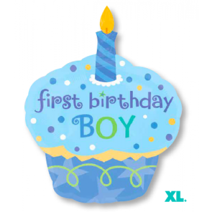 P35 36" Sweet Little Cupcake Boy SuperShape™ XL®