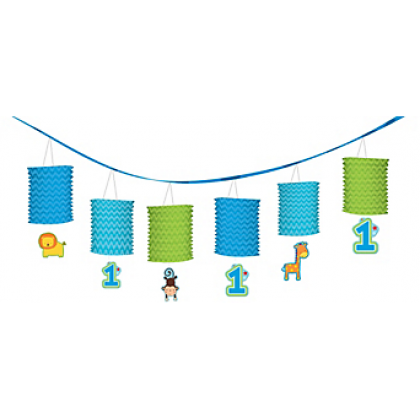 "One" Wild Boy Lantern Garland - Paper