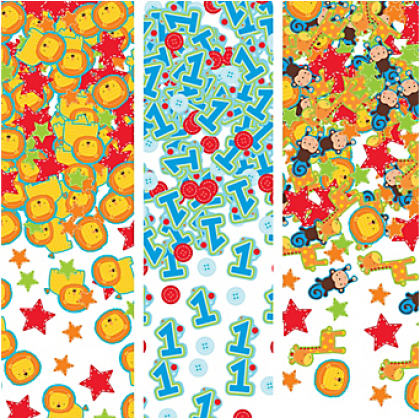 "One" Wild Boy Value Confetti - Paper