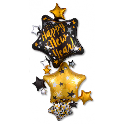 P70 67" New Year Start Stacker Giant Multi-Balloon