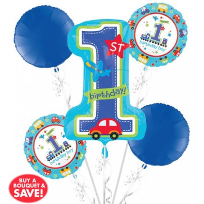 P75 1st Birthday All Aboard Bouquet