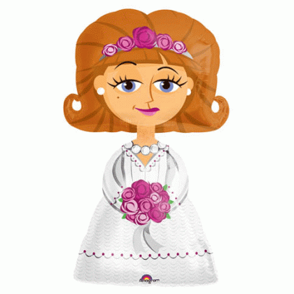 P75 48" Bride AirWalkers® XL® Foil Balloon