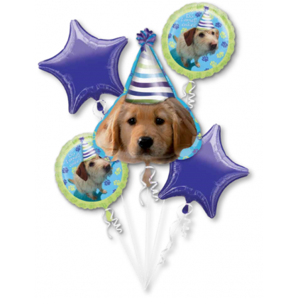 P75 Party Pups Happy Birthday Bouquet