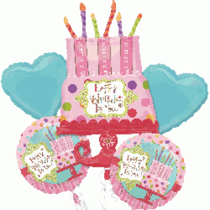 P75 Sweet Stuff Cake Bouquet