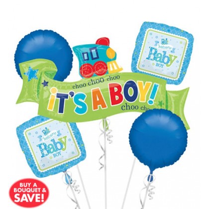 P75 Welcome Little One - Boy Bouquet