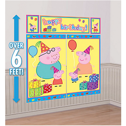 Peppa Pig™ Scene Setters® Wall Decorating Kit - Plastic