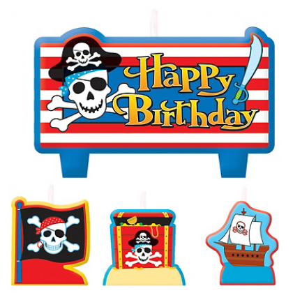 Pirate's Treasure Birthday Candle Set