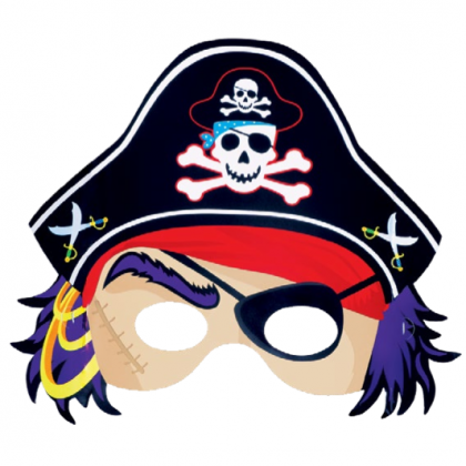 Pirate's Treasure Pirate Masks - Paper