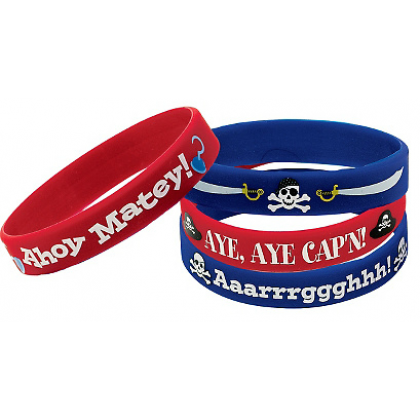 Pirate's Treasure Rubber Bracelet Favors