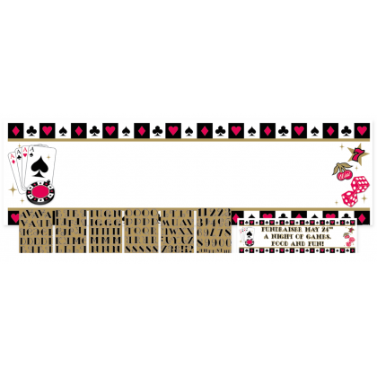 Place Your Bets Personalized Giant Sign Banner