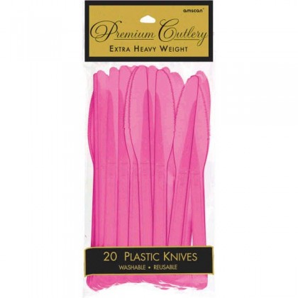 Plastic Knives - Bright Pink
