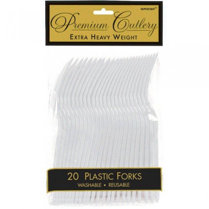 Plastic Forks - Silver