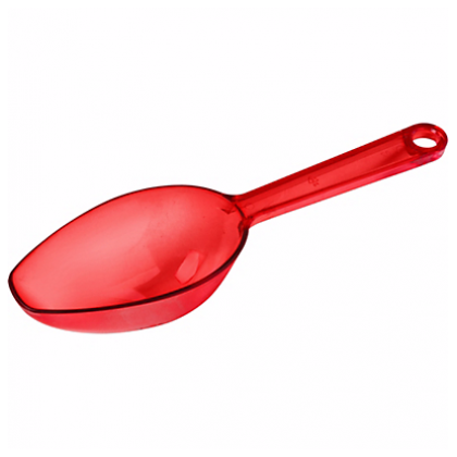 6 1/2" Scoop - Colors Plastic - Apple Red