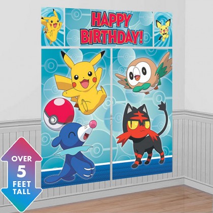 Pokémon Core Scene Setters Wall Decorating Kit - Plastic