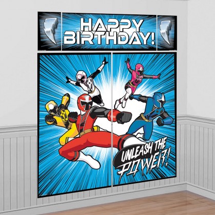 Power Rangers Ninja Steel Scene Setters® Wall Decorating Kit - Plastic