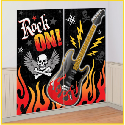 Rock On Scene Setters® Room Roll - Plastic
